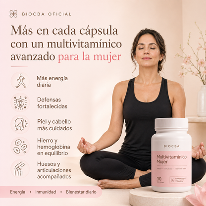 Multivitaminico Mujer de BIOCBA - 3 CUOTAS Y ENVIOS GRATIS